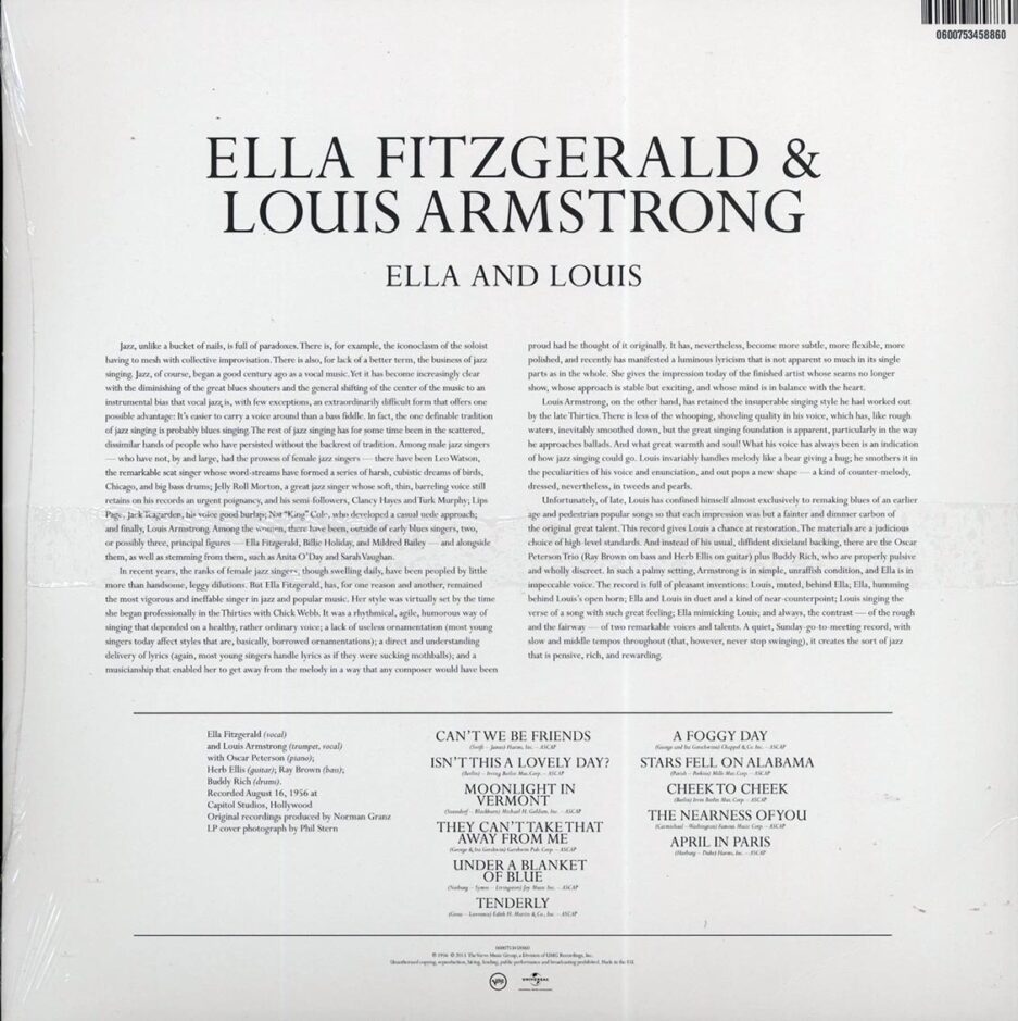 Louis Armstrong - Ella & Louis (incl. mp3) (180g) (remastered)