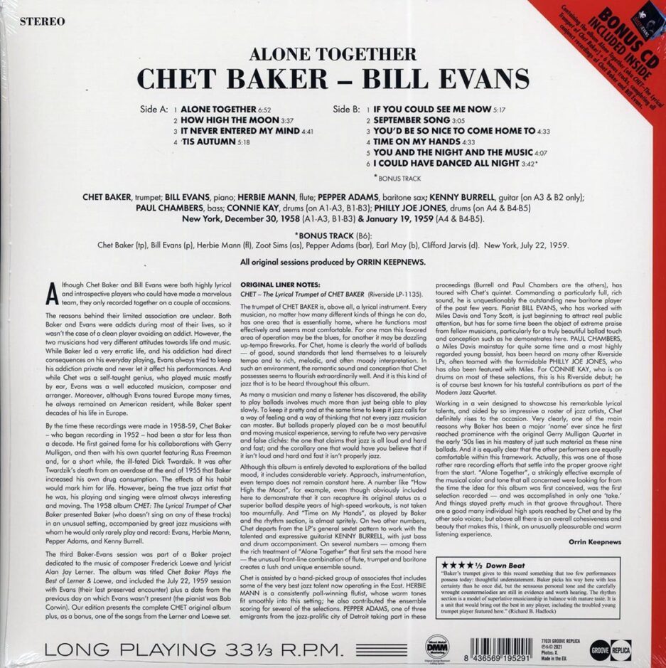 Bill Evans - Alone Together (+ 7 bonus tracks) (DMM) (ltd. ed.) (incl. CD)