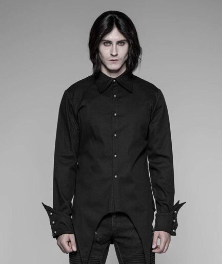 Men's Goth Asymmetric Shirt
