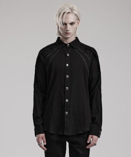 Men's Gothic Distressed Shirt
