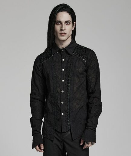 Men's Gothic Lace Shirt