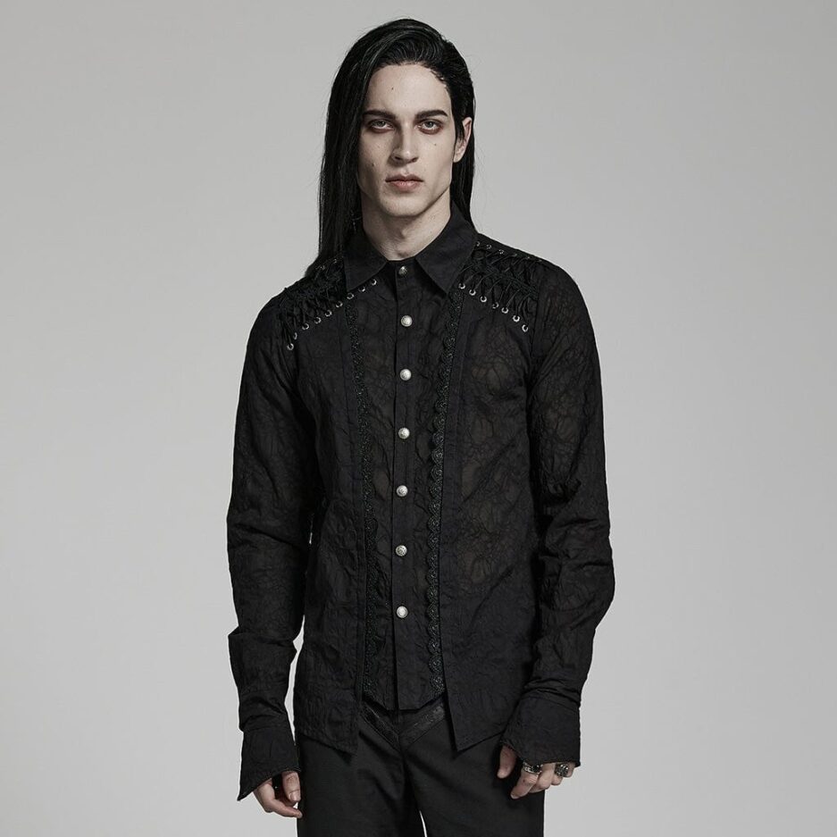 Men's Gothic Lace Shirt