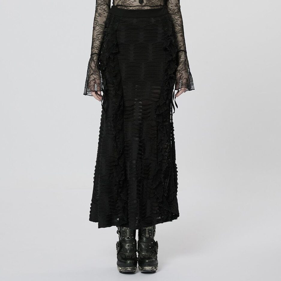 Women's Gothic Ripped Wrap Skirt