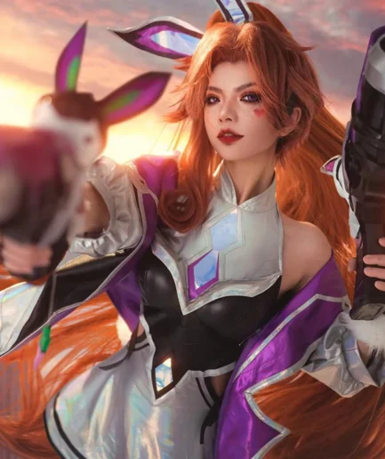 LOL Battle Bunny Miss Fortune Cosplay Costume 2