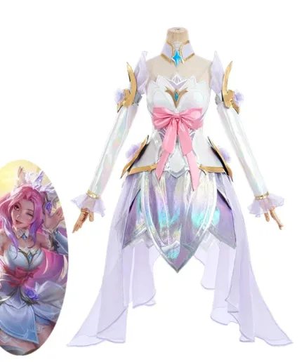 LOL Crystal Rose Seraphine Cosplay Costume Game