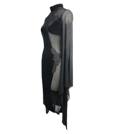'Angelique' Gothic Midi Dress