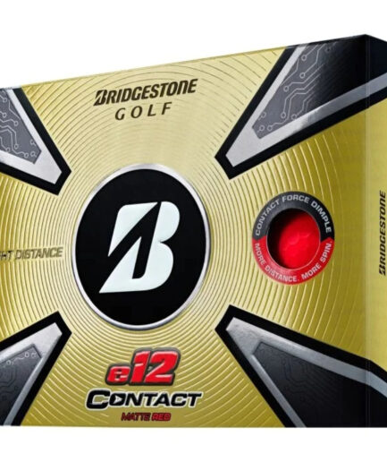 Bridgestone 2023 e12 Contact Red Golf Ball-Dozen