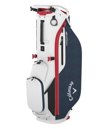 Callaway 2024 Fairway Plus Golf Stand Bag White Navy Red